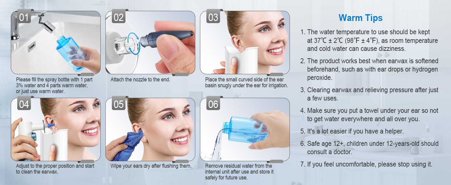 water ear cleaner, ear irrigation kit, wax removal kit for ears, ear syringes for removing ear wax