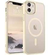SUPFINE Magnetic for iPhone 12 Case/iPhone 12 Pro Case (Compatible with MagSafe) (Military Grade ...