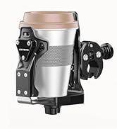 LOKTENWO Anti-Theft Motorcycle Cup Holder, Extra Large Adjustable Size Bike Water Bottle Holder f...