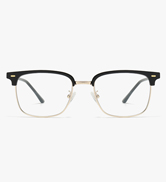 ANRRI Blue Light Glasses for men Metal Browline Frame UV 400 Protection Clear Lens Anti Eyestrain...