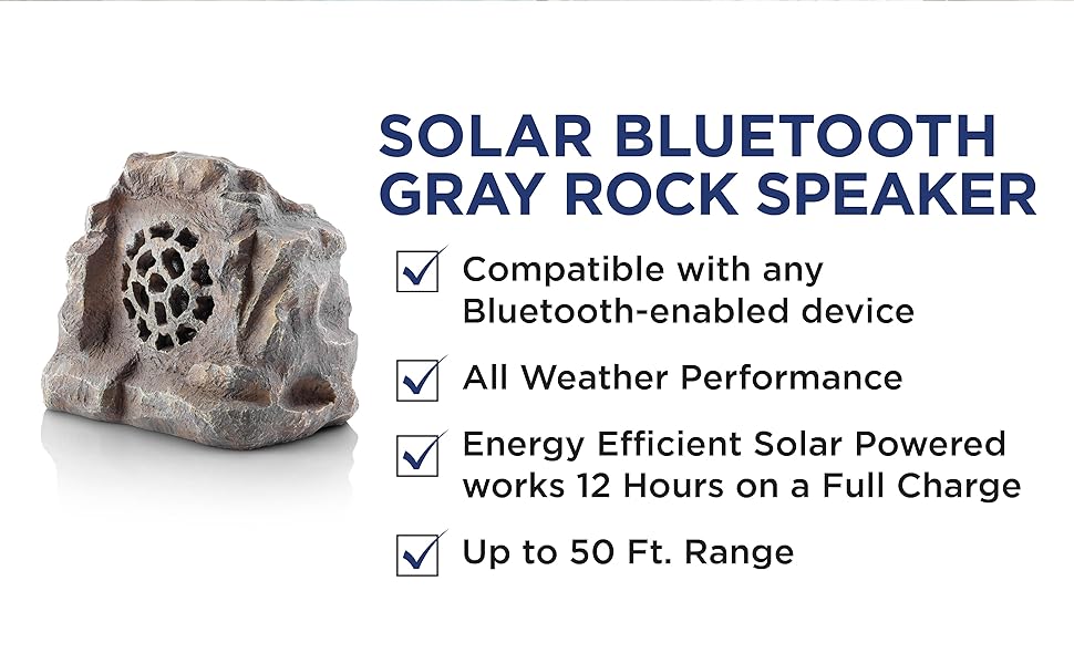 rock speaker, alpine corporation, outdoor decor