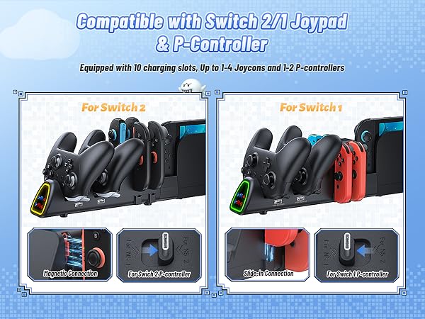 switch 2 controller charging dock