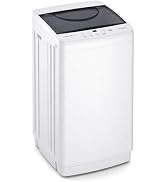 DUMOS 7.7 lbs Compact Washer, 1.06 cu. ft. Full-Automatic Laundry Machine with 10 Wash Programs, ...