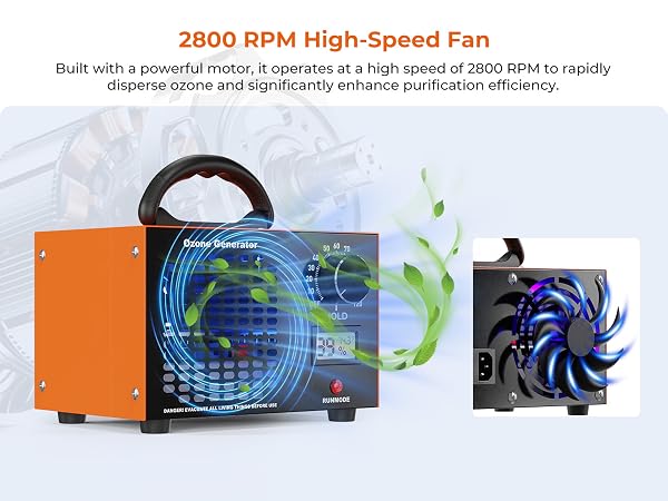 Ozone Generator 160000mg/H with Temp/Humidity Display