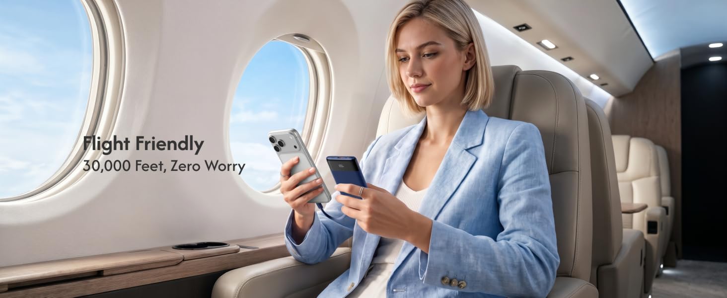 The ideal gift for students flyers! Our flight-safe power packs keep your phone charged everywhere.