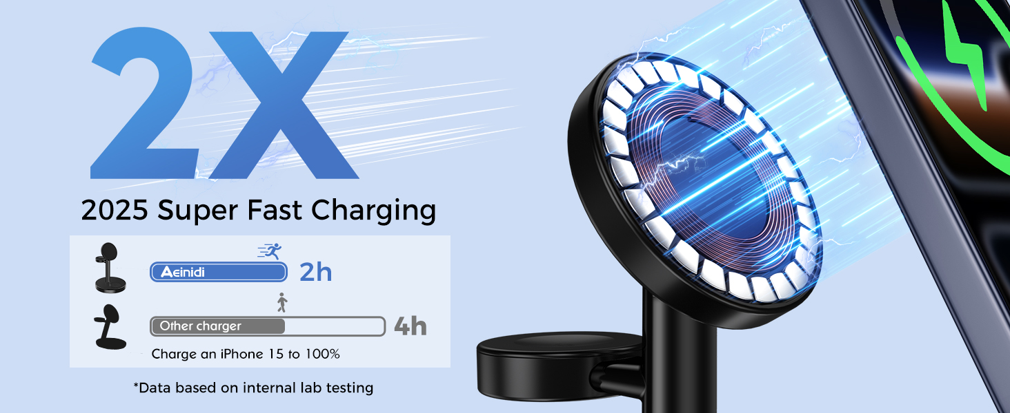 magsafe charger stand wireless iphone 17 16 15 14 13 12 3 in 1 charging station apple watch airpods