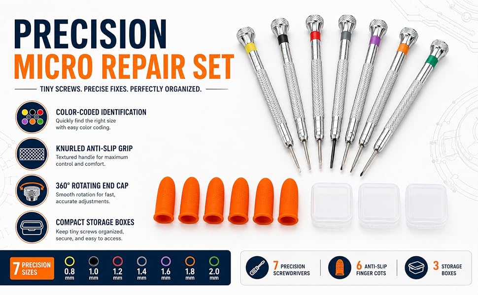 Clock screwdriver set