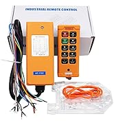 HUIXHAO 110v Industrial Wireless Remote Control Send and Receiver 10 Buttons,100m Range 360-Degre...