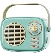 aipidmaga Retro Bluetooth Speaker,Vintage Decor,Mini Wireless Bluetooth Speaker,Gifts for Women M...