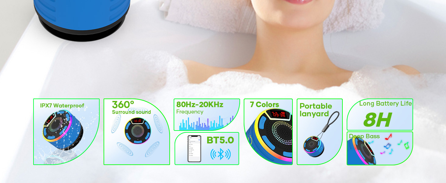 Bluetooth Shower Speaker