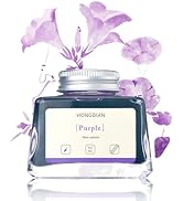 Hongdian Fountain Pen Bottled Ink Purple Color, 60ml Non Carbon Inkwell Bottle, Artist Calligraph...
