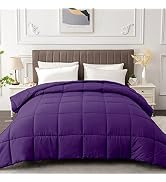 MATBEBY Twin Comforter Duvet Insert - All Season Purple Comforters Twin Size - Quilted Down Alter...