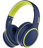RORSOU B10 Wireless Bluetooth Over-Ear Headphones, Lightweight Folding Stereo Bass Headset with M...