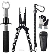 Dr.meter Aluminum Fishing Pliers, Saltwater Resistant Fishing Gear, Tungsten Carbide Cutters Spli...