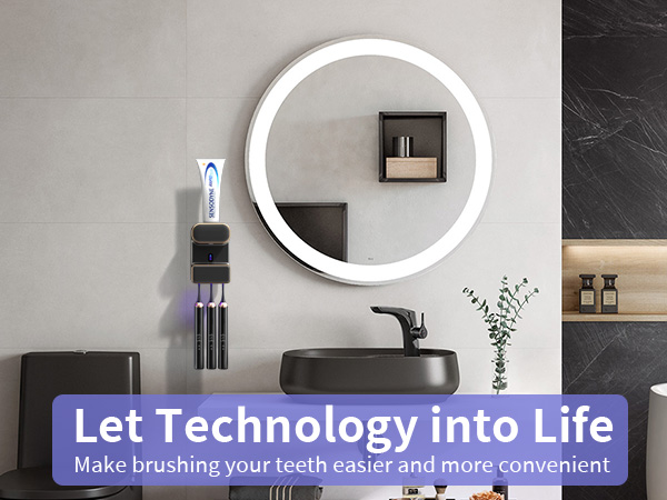 Wall Mounted Electric Toothpaste Dispenser with 3 Toothpaste Slots