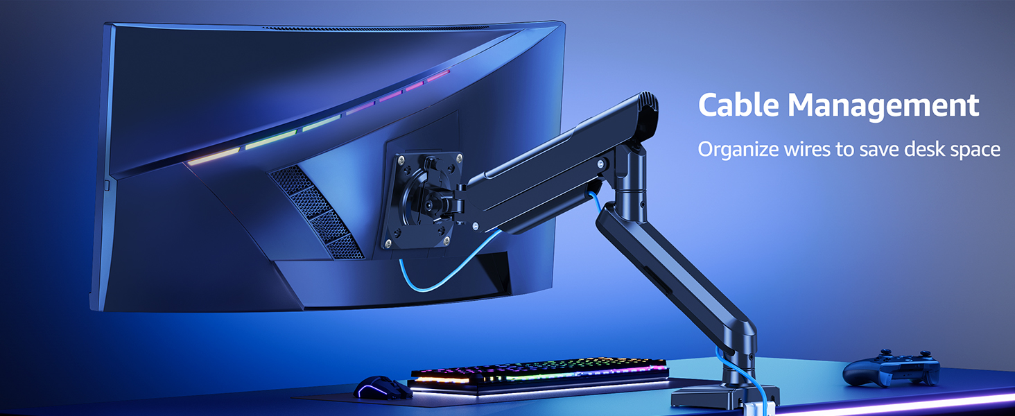 single monitor desk mount