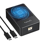 NEWQ 10GbE Ethernet Adapter with Smart Self-Control Cooling Fan, High-Speed RJ45 Network Compatib...