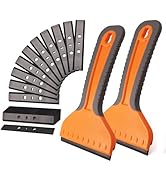 NEWISHTOOL 4-inch Plastic Razor Blade Scraper, 2 PCS Big Blade Paint Scraper Sticker Remover Scra...