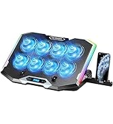 ICE COOREL Gaming Laptop Cooling Pad with 8 Cooling Fans, Laptop Fan Cooler Pad for 15-17.3 Inch,...