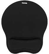 Ergonomic Mouse Pad with Wrist Support with Non-Slip PU Base, Pain Relief Memory Foam Mousepad fo...