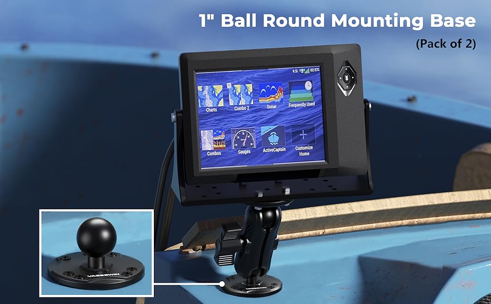 1 inch Ball Mount Round Bases