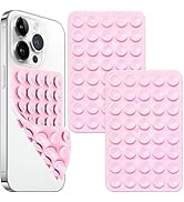 Galundge 2 PCS Silicone Suction Cup Phone Mount Double Sided, Silicone Suction Phone Case Stand, ...