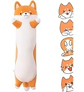 Rexinc 27.64'' Shiba Inu Plush Dog Stuffed Animals Long Dog Plush Pillow Toy Sleeping Cute Cartoo...