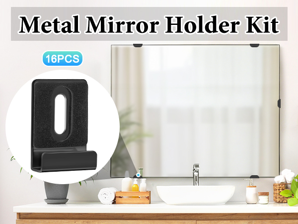 Metal Mirror Holder Kit