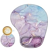 ArtSo Ergonomic Mouse Pad with Wrist Support Gel Mouse Pad Wrist Rest, Non-Slip PU Base Comfortab...