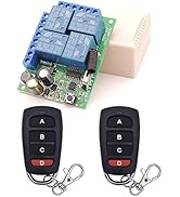 DieseRC Universal Wireless Remote Control Switch AC 110V 120V 240V 220V 10A 4 Channels RF Relay R...