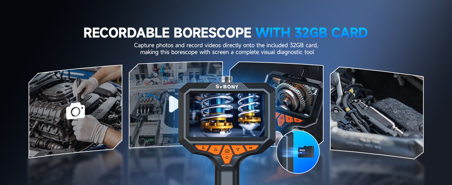 borescope camera with light