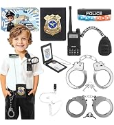 IVENRXIU Police Toys, Police Pretend Play Toys for Dress Up, Role Play Set with Police Accessorie...