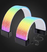 Auotac RGB PSU Extension Cable Cover Kit, PC RGB Light Strip, 5V 3 Pin ARGB Sync, Compatible with...