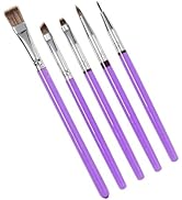 RFAQK 5-Piece Dusting Brush Set for Chocolate Sugar Cookie Decorations - Apply Color Accent to Ca...