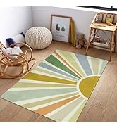 STARUIA Boho Washable Rug 3'x5' Rug Kids Area Rug for Playroom, Colorful Kids Rug for Bedroom, No...