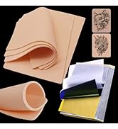 Tattoo Practice Skins 3MM with Transfer Paper - Autdor 35Pcs Thick Fake Skin and Stencil Paper Ki...