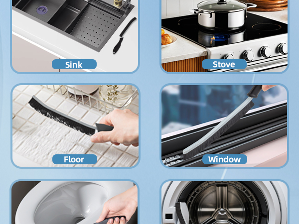 Hard Bristle Crevice Cleaning Brush