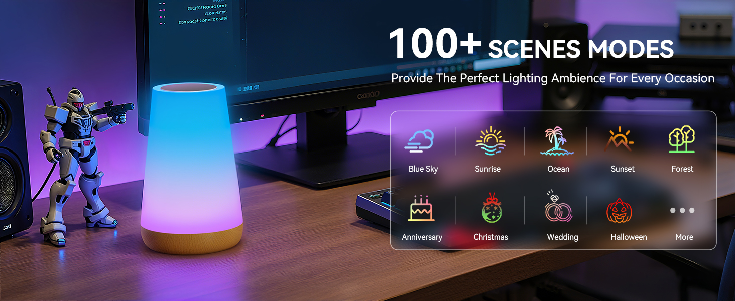 Auxmir Dimmable Night Light Lamp