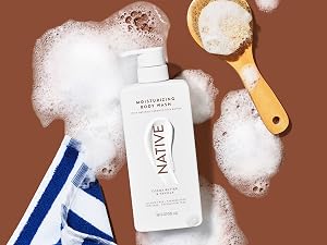 Native Cocoa Butter and Vanilla Body Wash with rich lather and moisturizing shea butter formula