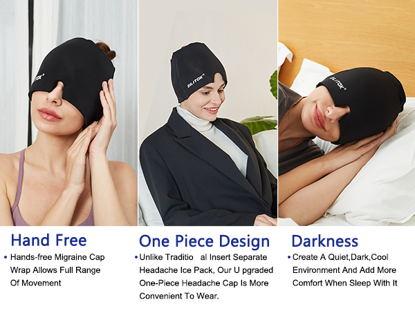 headache and migraine relief cap