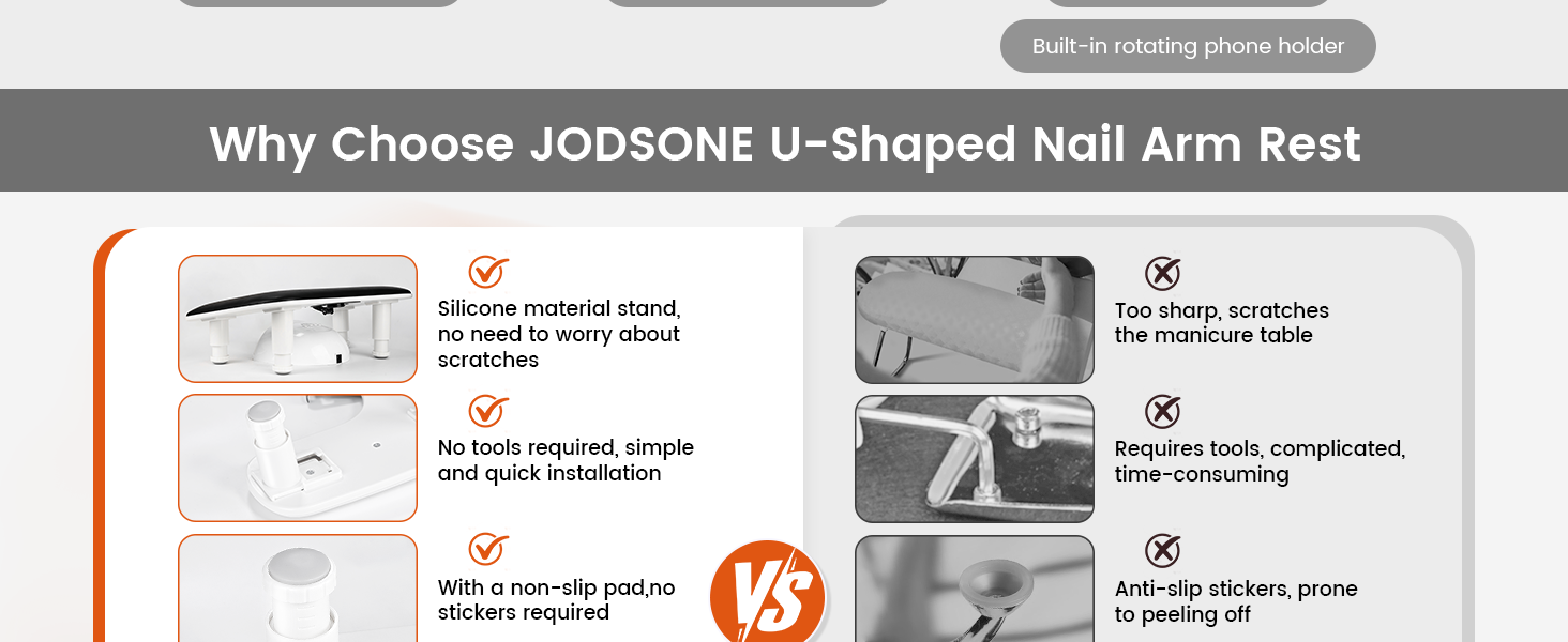 Black Manicure Arm Rest for Nails Tech