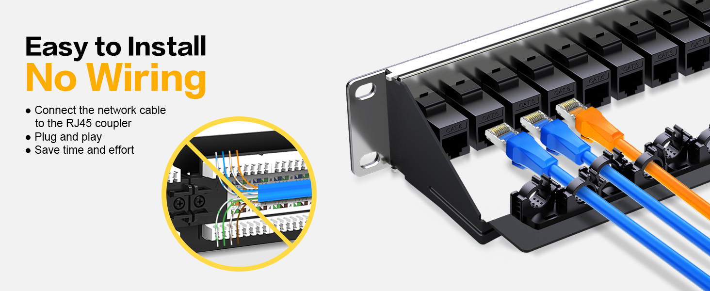24port keystone patch panel