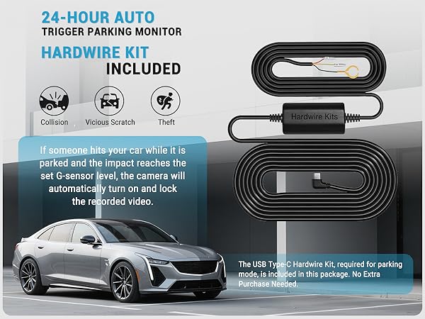 dash cam with hardwire kit