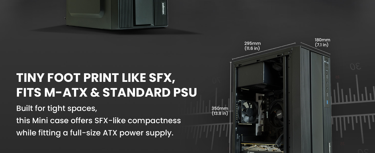 Zalman T6 Mini MATX Micro ATX Compact PC Case