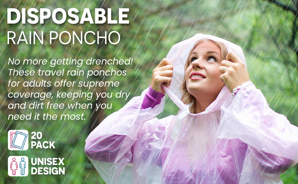 Rain Ponchos Rain coat Disposable Rain Ponchos