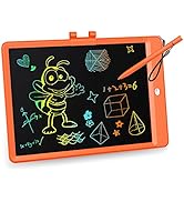 KOKODI LCD Writing Tablet, 10 Inch Colorful Toddler Doodle Board Drawing Tablet, Erasable Reusabl...