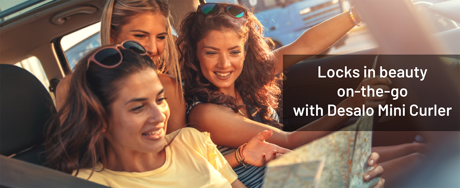 Locks in beauty on-the-go with desalo mini curler