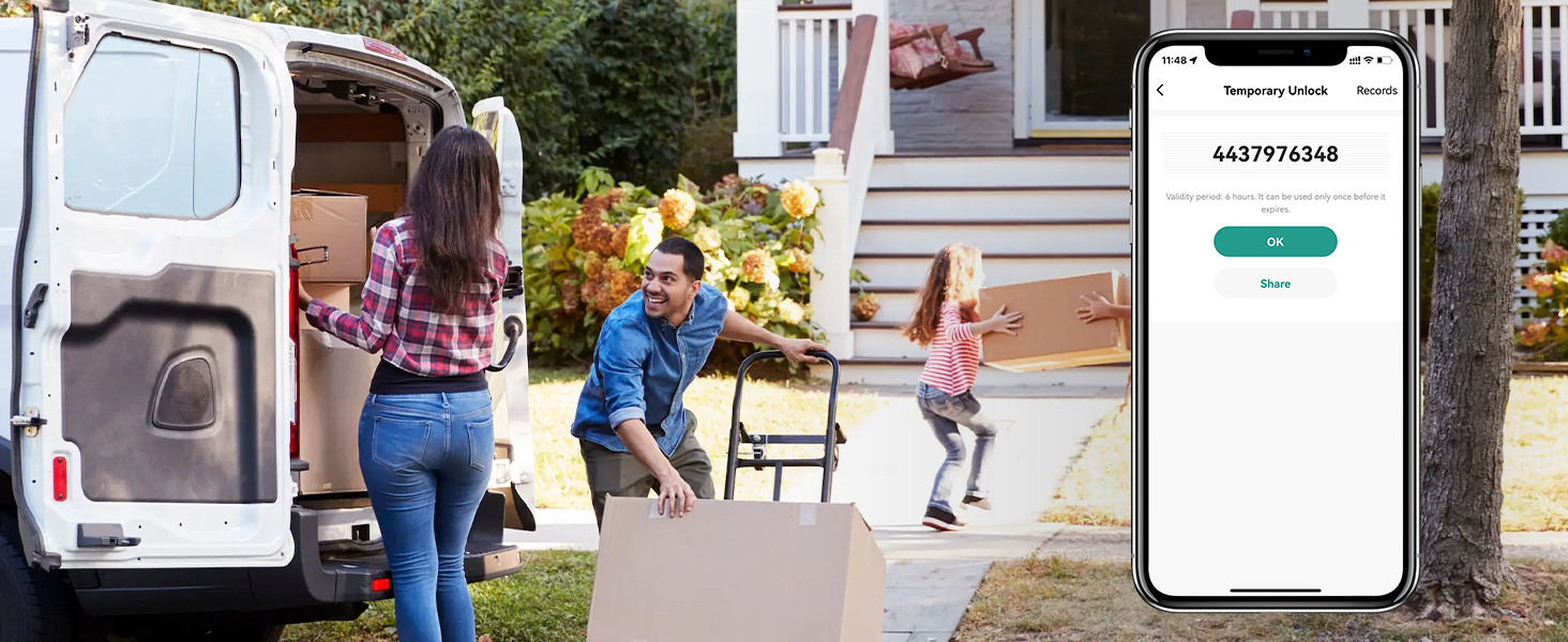 Smart Lock Door Knob Gold