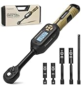 Digital Torque Wrench 3/8 Drive, 5.0-99.6 ft.lb (6.8-135 N.m) ±1% Accuracy Electronic Torque Wren...