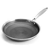 Aufranc Nonstick Frying Pan Skillet, Omelette Skillet Set with Stainless Steel Handle, 11 inch Co...